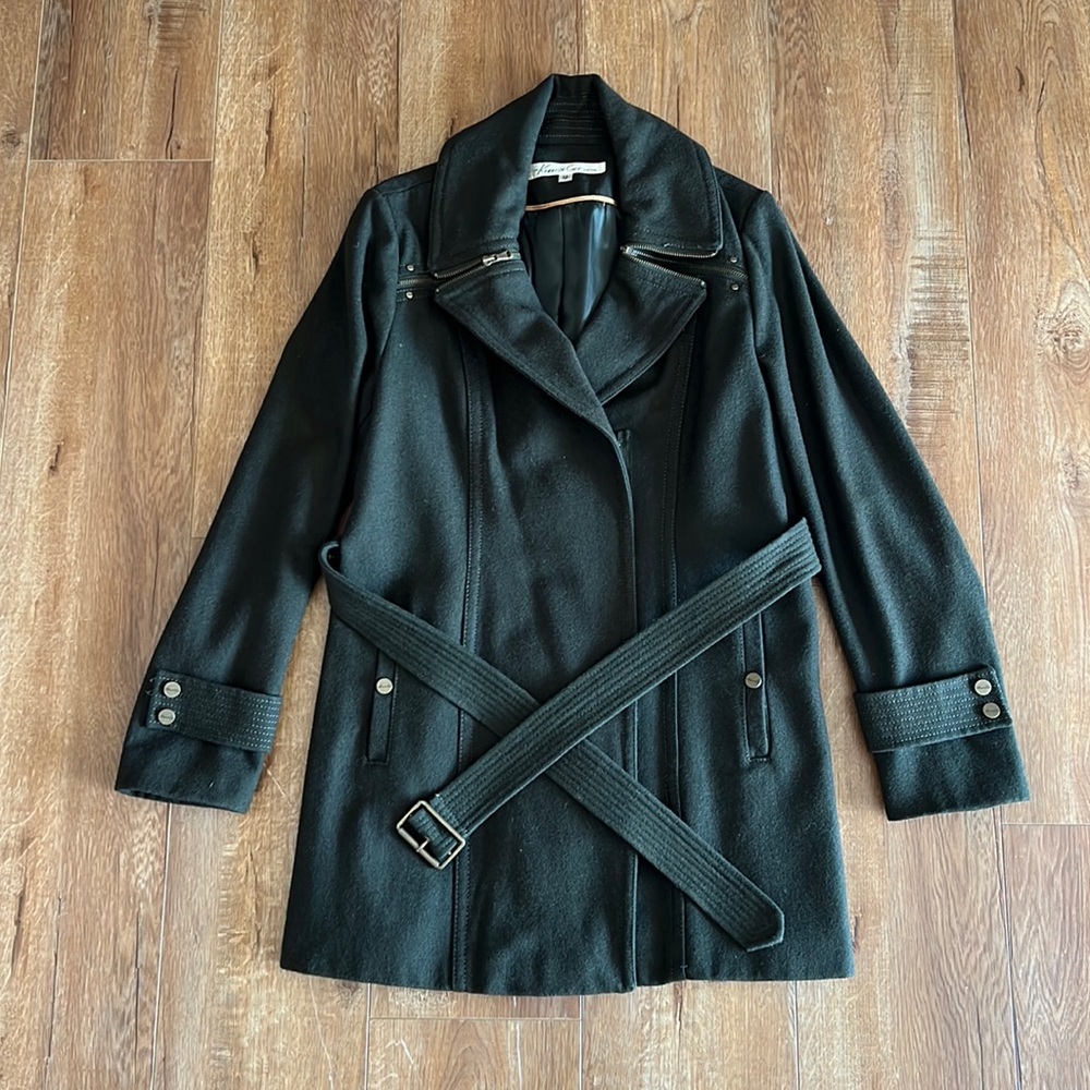 Kenneth Cole Sage Green Peacoat Sz 12